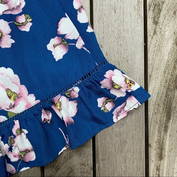 SUGARLIPS Navy & Pink Floral Print Mini Dress - Picture 6 of 10